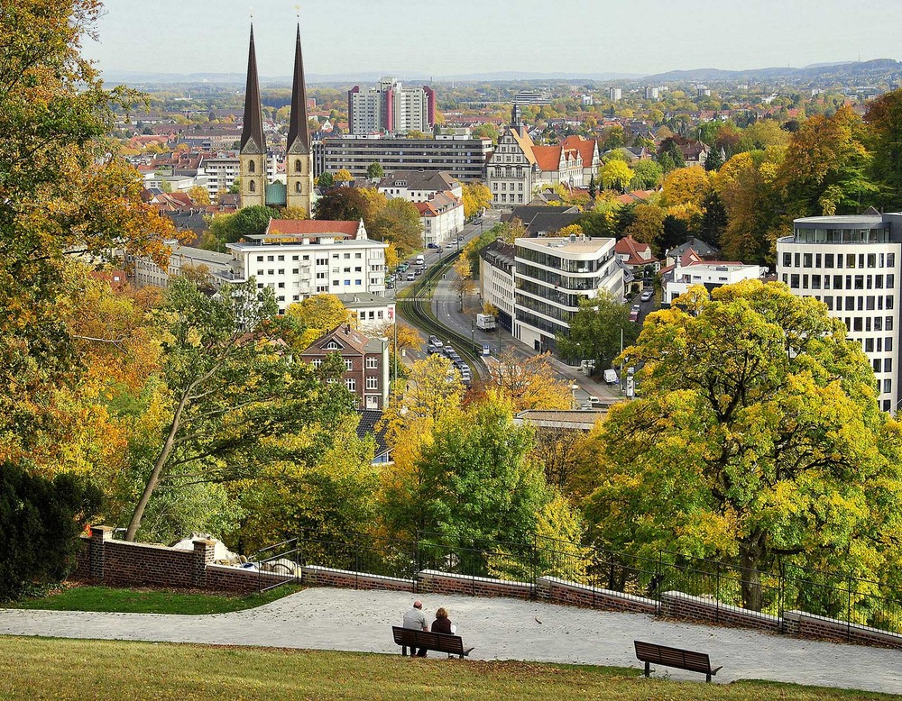 Aussicht auf Bielefeld vom Johannisberg aus.